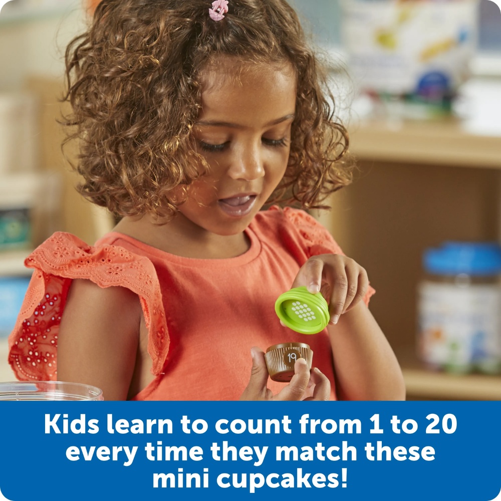 Learning Resources - Mini Counting Cupcakes Maths Toy Set - 40 Pieces - Image 2