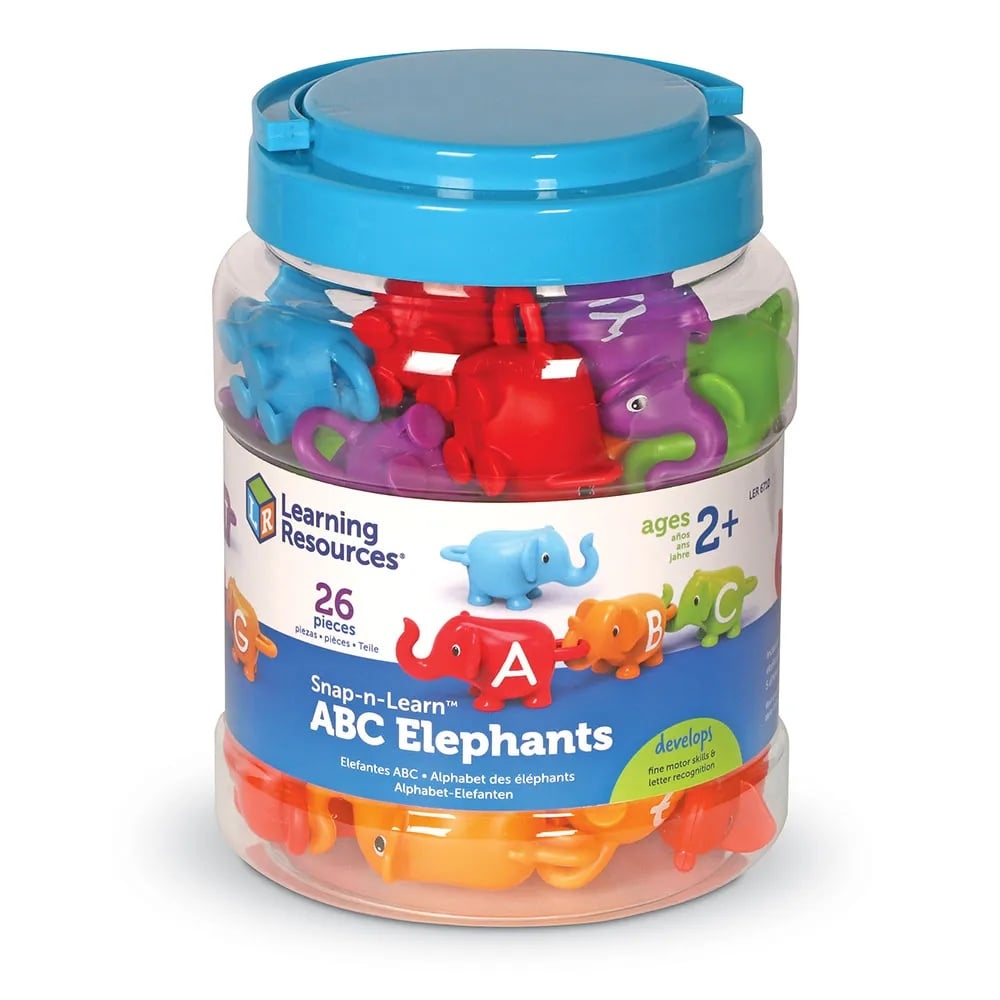 Learning Resources - Snap-n-Learn™ ABC Elephants: Alphabet Fine Motor Toy Toddlers - Image 6