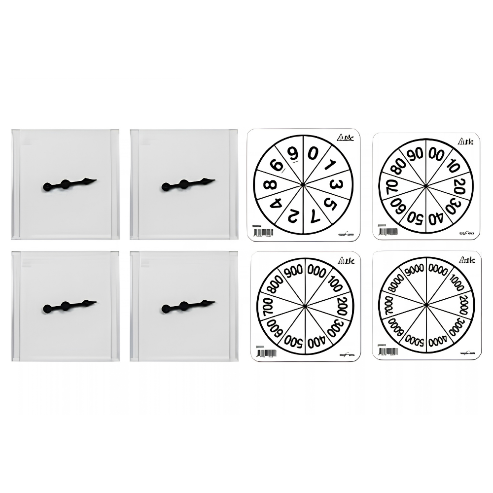 Greenbean - Place Value Spinner Kit - Maths Learning Resource - 4 Spinners