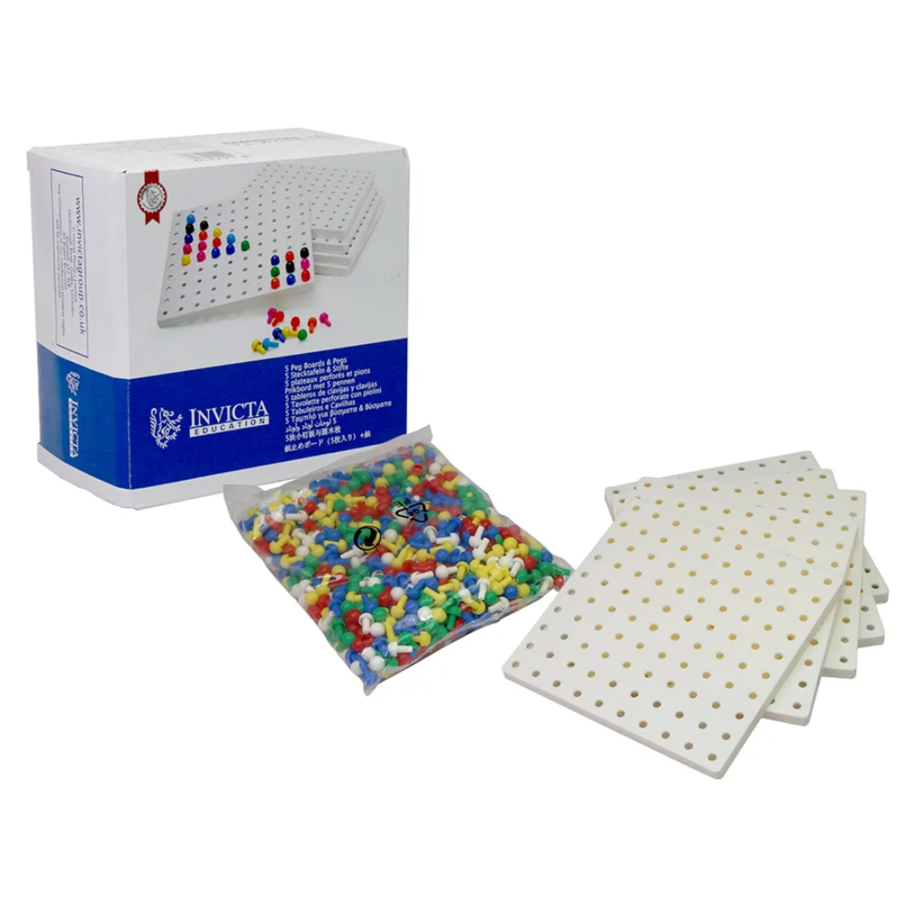 Invicta Education - Peg Boards 5 & 1000 Pegs in Retail Box - Image 3