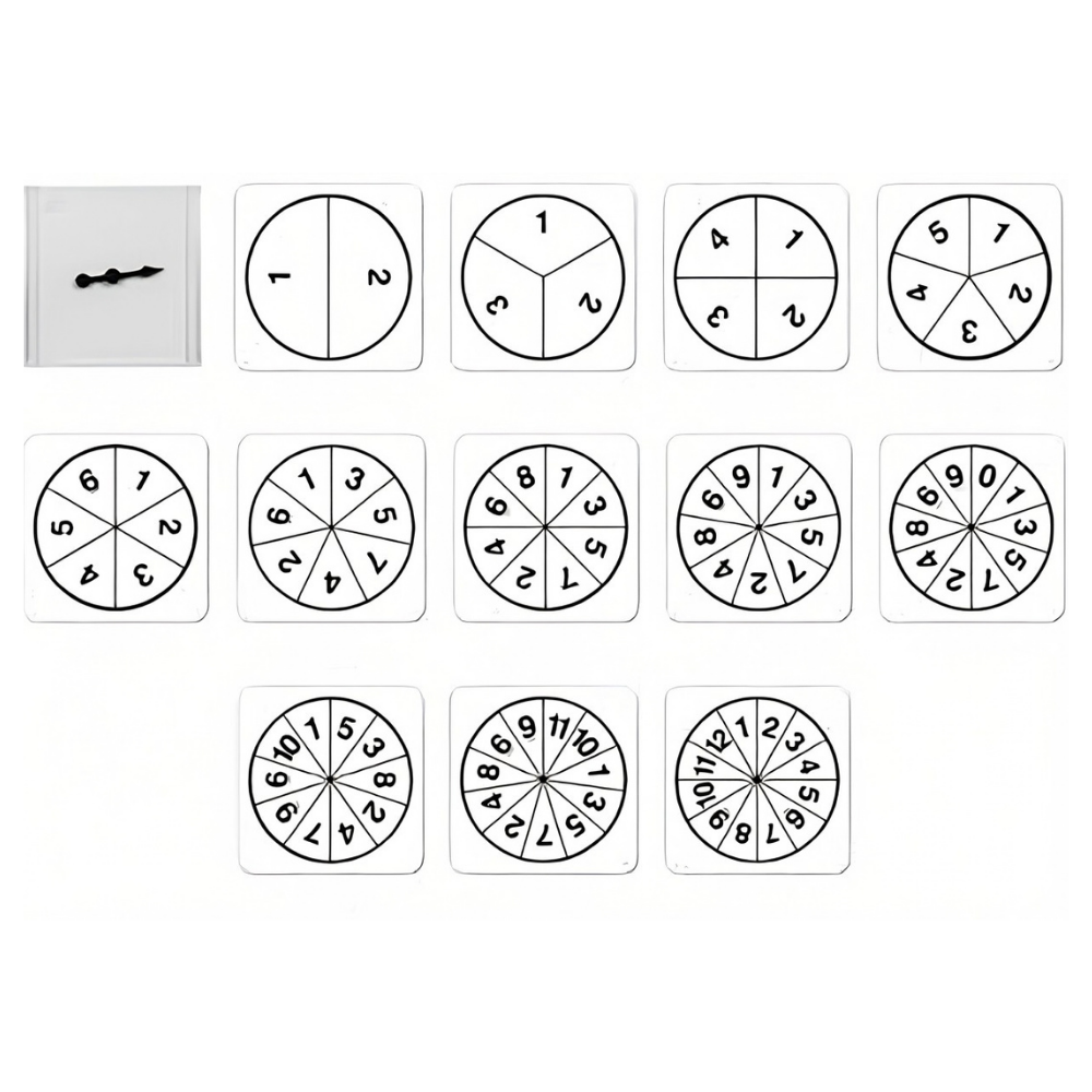 Greenbean - Swap & Spin Number Spinner - Maths Learning Activity Kit - 13pc