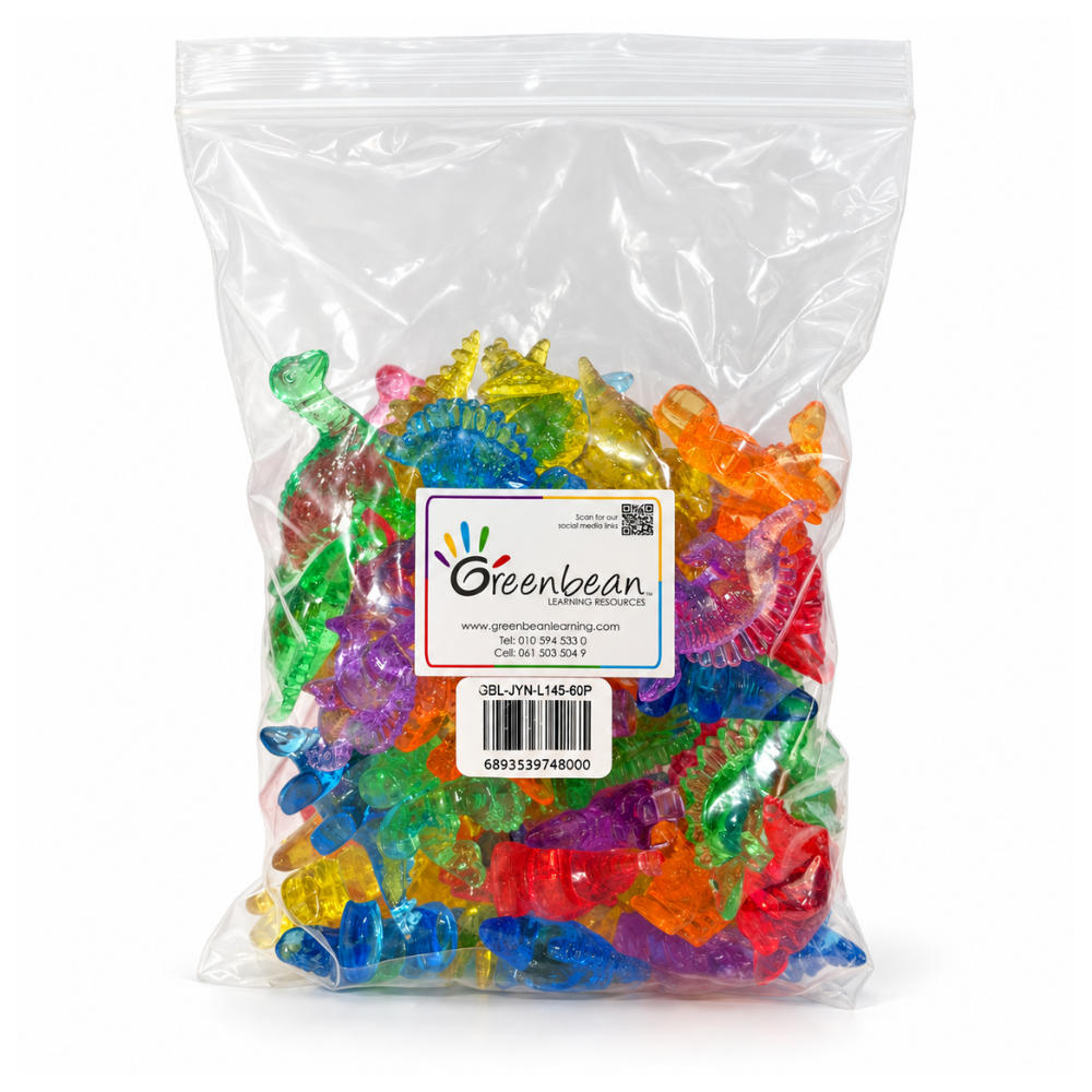 Greenbean - Translucent Dinosaur Counters - Sensory Learning Toys - 60pcs - Image 5
