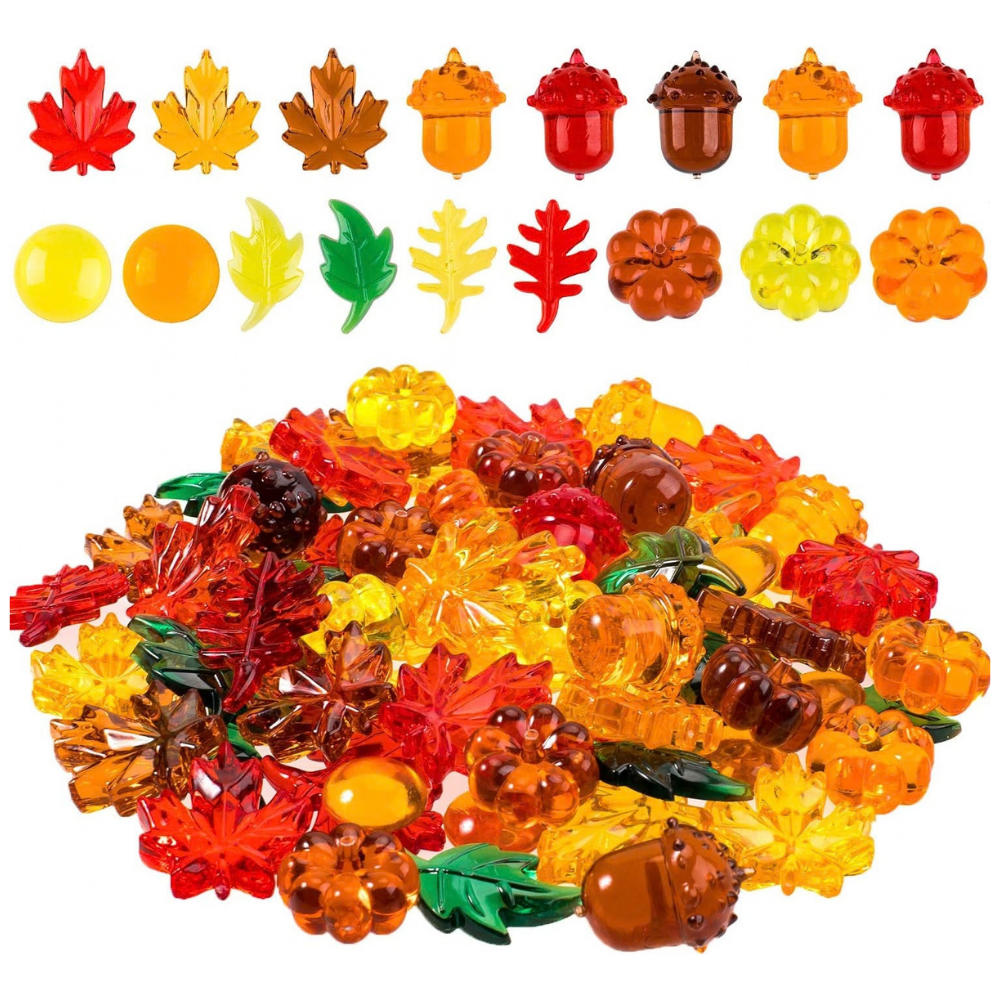 Greenbean - Transparent Leaves Counters - Sensory Learning Toys - 120pcs - Image 5
