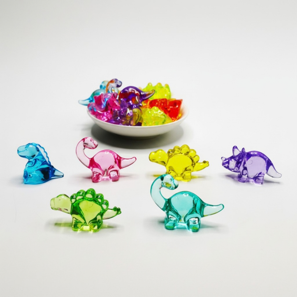 Greenbean - Translucent Dinosaur Counters - Sensory Learning Toys - 60pcs - Image 3
